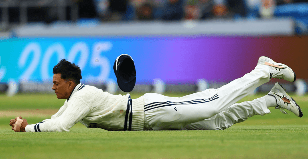 Jaiswal dropped five catches in the first Test